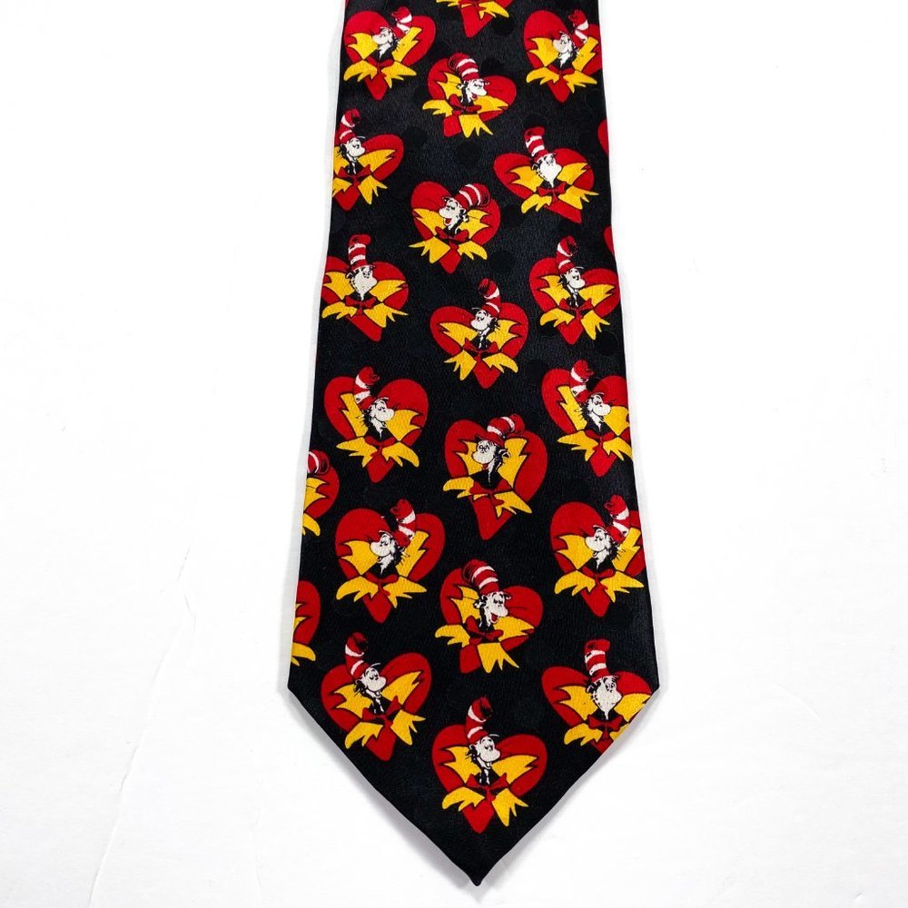 Dr. Seuss Cat In The Hat Vtg 1994 Valentine Tie - Picture 2 of 6